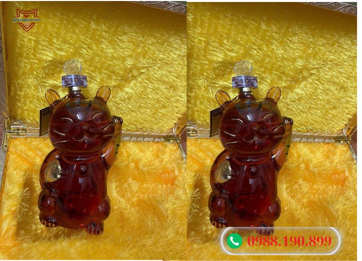 Rượu linh vật hình con mèo
