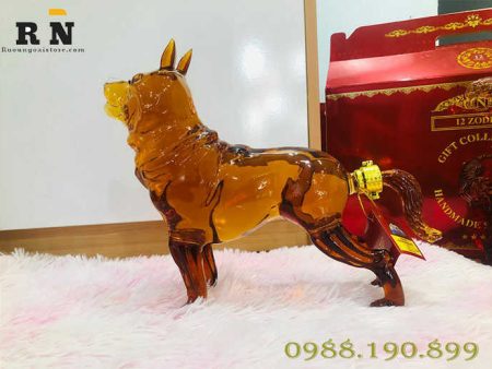 Rượu phong thủy hình con chó