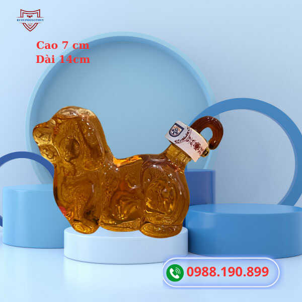 Rượu mini 12 con giáp hình con chó