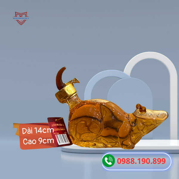 Rượu mini 12 con giáp hình con chuột