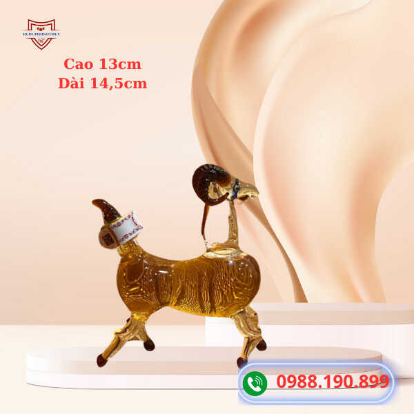 Rượu mini 12 con giáp hình con dê