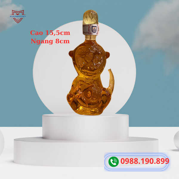 Rượu mini 12 con giáp hình con khỉ 