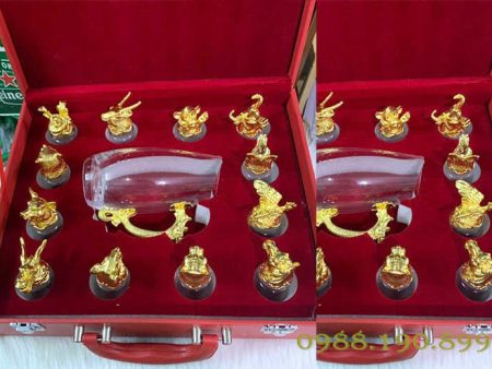Bộ ly rượu 12 con giáp