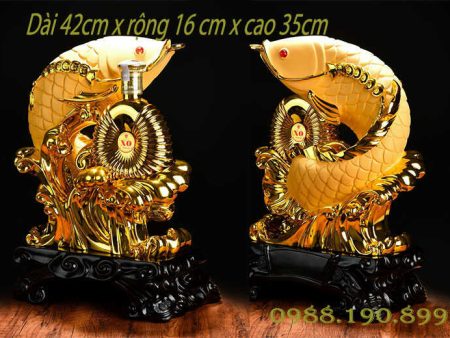 Kệ rượu cá rồng kèm rượu XO