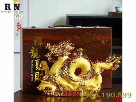 Rượu linh vật rồng vàng Trung Quốc