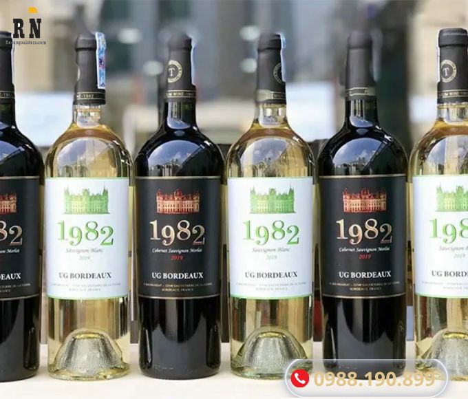 Sét 6 chai vang Bordeaux 1982