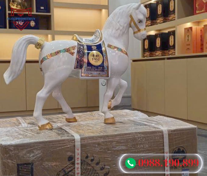 Rượu ngựa sứ Mao đài 1000ml