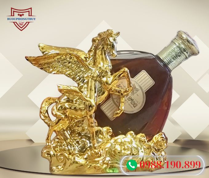 Kệ Ngựa Vàng May Mắn “LUCKY GOLDEN HORSE