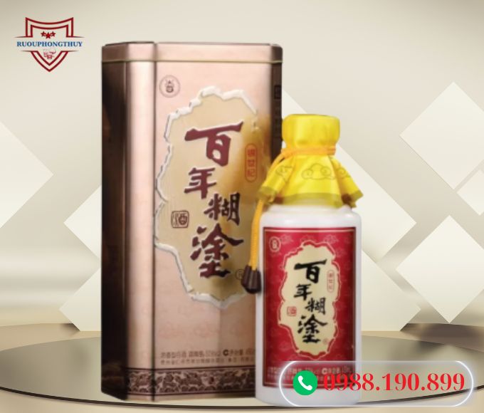 Ruou-Bach-nien-ho-do-tuu-hop-thiec-450ml Rượu bách niên hồ đồ tửu hộp thiếc 450ml